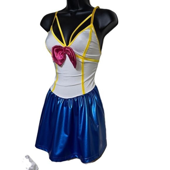 New Medium Sailor Princess Retro Anime‎ Halloween Costume Dress Cosplay 80s 90's - Picture 3 of 5